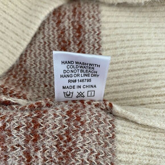 4SI3NNA Womens Zebra Print Pullover Sweater Crewneck Long Sleeve S Small - Picture 8 of 9